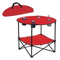 Preferred Nation 2-Tier Folding Table, Red P7384.RED
